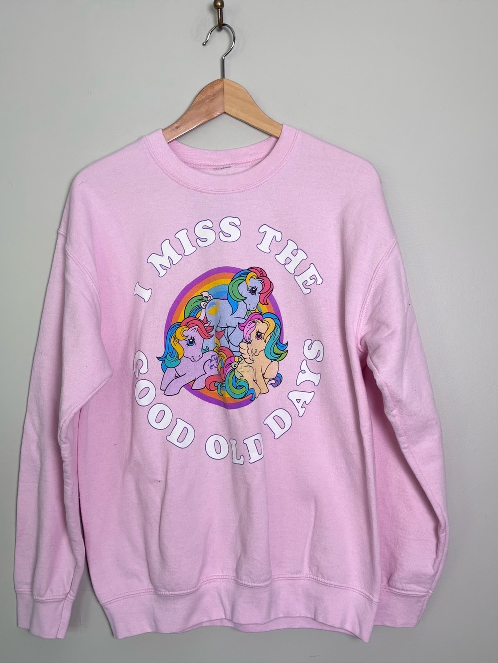 My Little Pony "I Miss The Good Old Days" Long Sleeve Sweatshirt-Women Size S/M